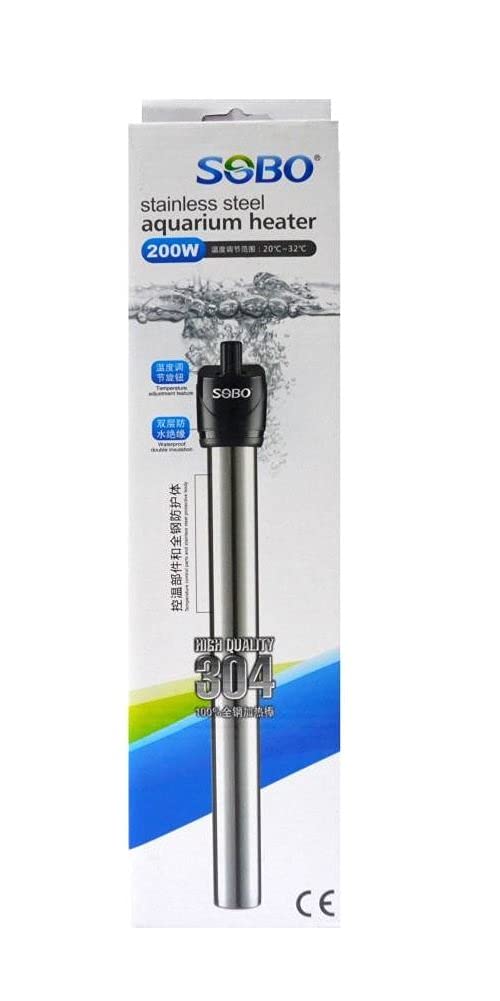 Sobo 200 Watt Steel Aquarium Heater