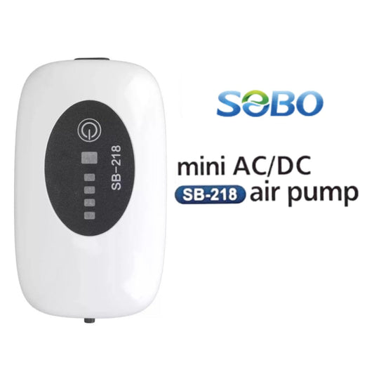 S0B0 SB-218 Air Pump for Aquarium Fish Tank |AC/DC Auto Convert Pump for Aquarium | Output: 3L/min | (Original from Tunai Store)