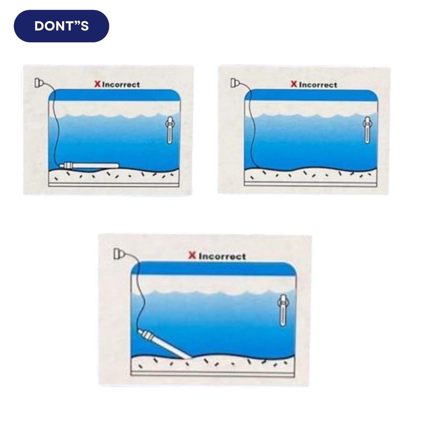 Dophin AH-1006 100W Submersible Thermostat Heater for Aquarium Fish Tank| Preset Temperature | Fully Submersible | Suitable for Tank Size 100L | (Original from Tunai Store)