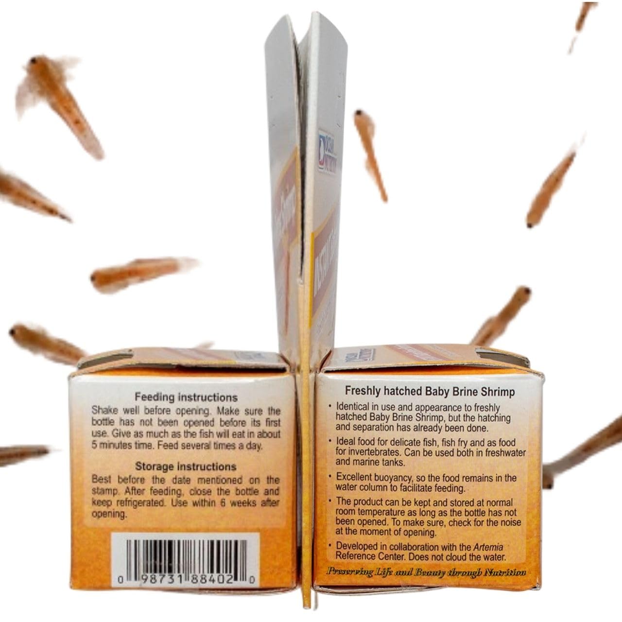 ON+ Instant Baby Brine Shrimp Ready to Use Fish Food (Original from Tunai Store) | Freshly Hatched Artemia (20gms, Baby Brine Shrimp)