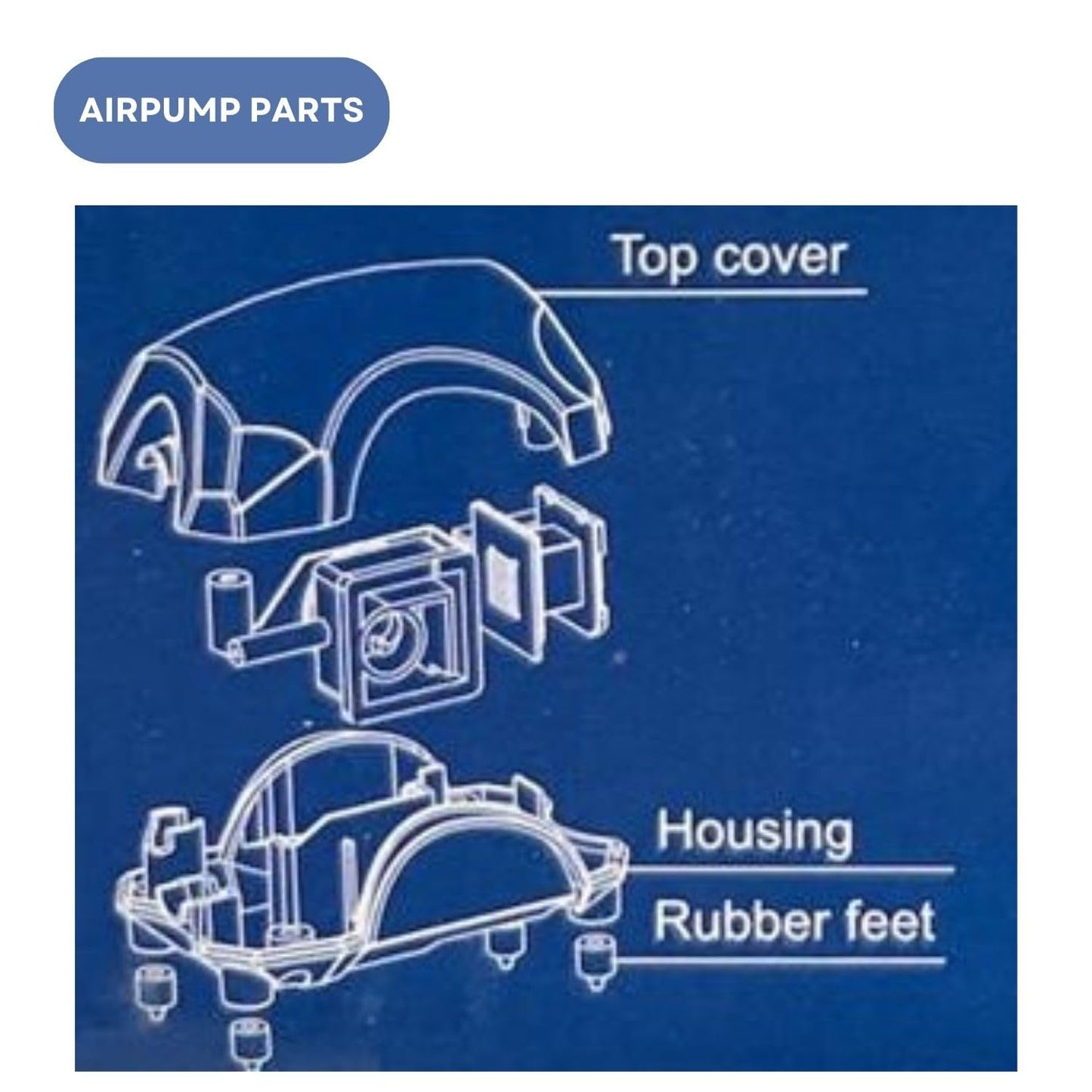 Dophin AP1500 Air Pump for Aquarium | Single Outlet | Output: 600CC/min | Suitable for Fish Tank Size 30-60L | (Original from Tunai Store)