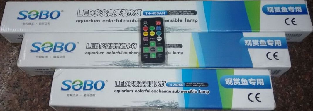 Sobo T4-480AN Aquarium Colourful Submersible LED Lamp and Remote