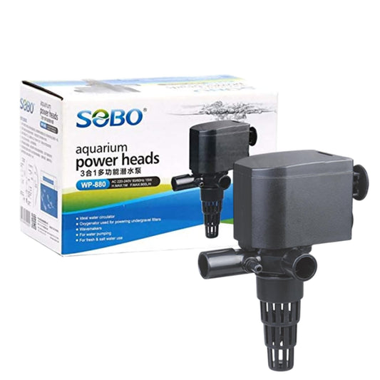 S0B0 WP-880 Power Head for Aquarium Fish Tank | Powerful Water Circulation for Strong and Consistent Flow | Ideal for Marine and Fresh Water | Power: 15W | F.Max: 800L/H | Original from Tunai Store