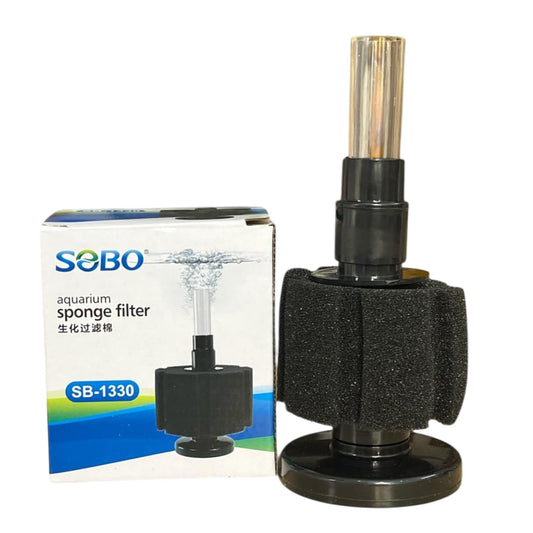 S0B0 SB-1330 Bio Filter Sponge for Aquarium Fish Tank| Improves Water Quality & Clarity | Reusable & Washable | Mechanical & Biological Filtration | Safe for Fish & Plants | Original from Tunai Store