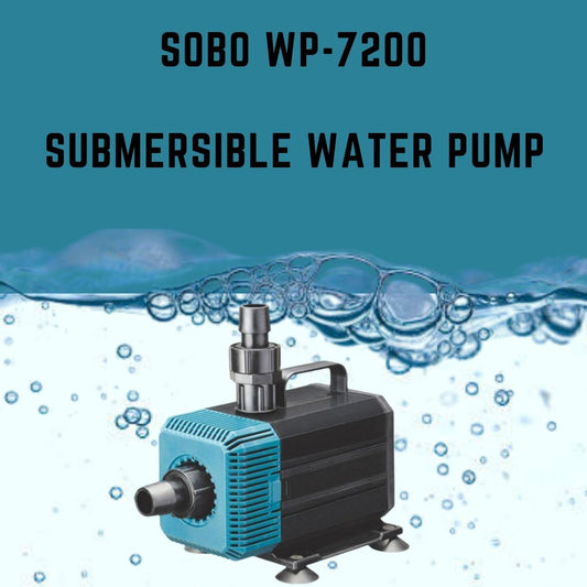 S0B0 WP-7200 70W Submersible Water Pump For Aquarium Fish Tank | Submersible Water Pump with Bottom Suction Cups | Power: 135W | Output: 5500L/H | Aquarium Accessories | Original from Tunai Store