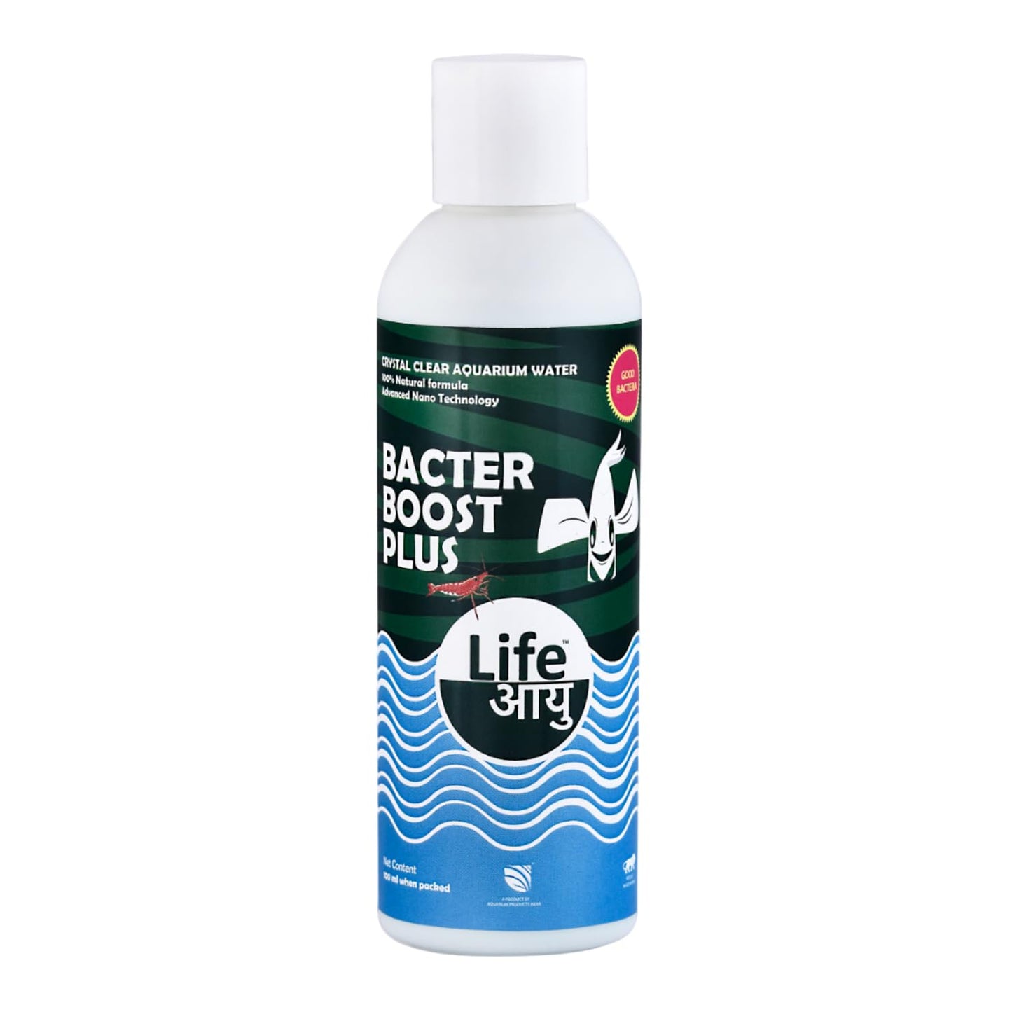 Life AAYU Bacter Boost Plus Supplement | Natural Aquarium Bacteria Starter for Clear Water | Ammonia Control Eco Balance | 100% Shrimp Safe | (100 ml)