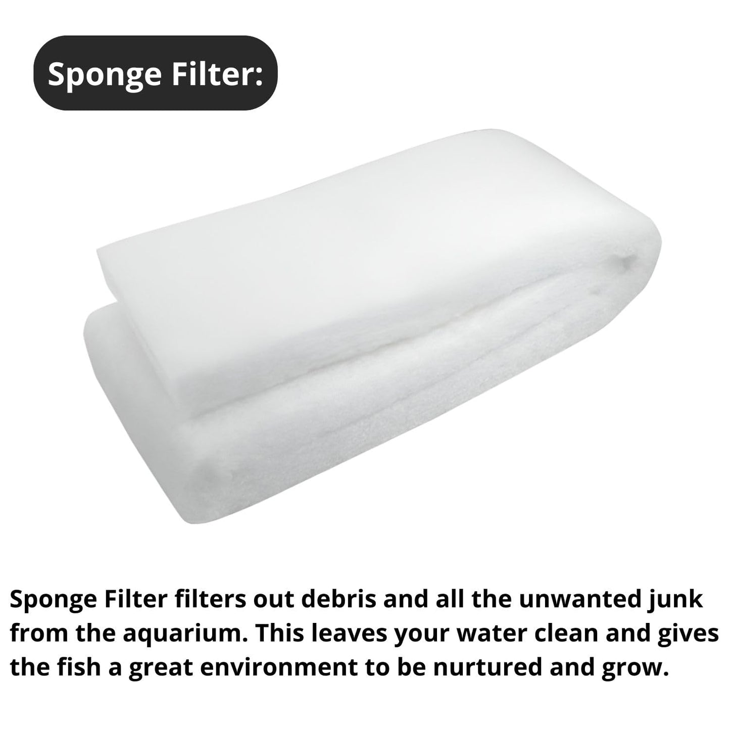 Tunai Bio Filtration 4 in 1 Aquarium Fish Tank Starter Kit Comes with Sponge 1 Piece, Activated Carbon - 250g, Ceramic Media Rings - 250g and Bio Balls - 11 Pcs