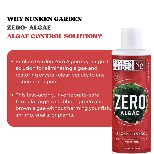 Sunken Garden Zero Algae | Algae Control Solution (200 ml + 30 ml)