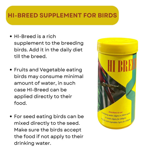 SF+ Hi-Breed Bird Health Supplement | Rich Supplement for Breeding Birds