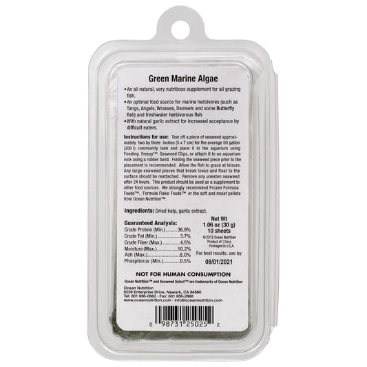 OCEAN NUTRITION (SALT CREEK) Seaweed Select Green Marine Algae 10pc