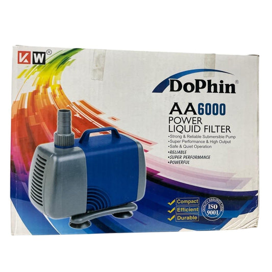 Dophin AA6000 Submersible Pump Power Liquid Filter for Aquarium Fish Tank | Output: 3300/3600L/H | Suitable for Tank Size 600L | (Original from Tunai Store)