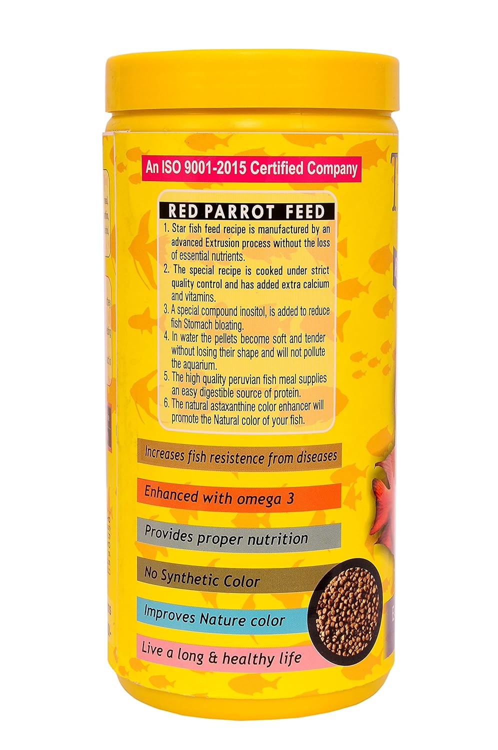 Clover True Colour Fish Feed for RED Parrot 750 g