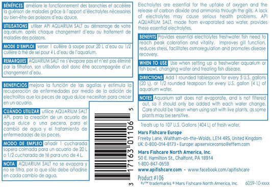 API Aquarium Salt, 454 g