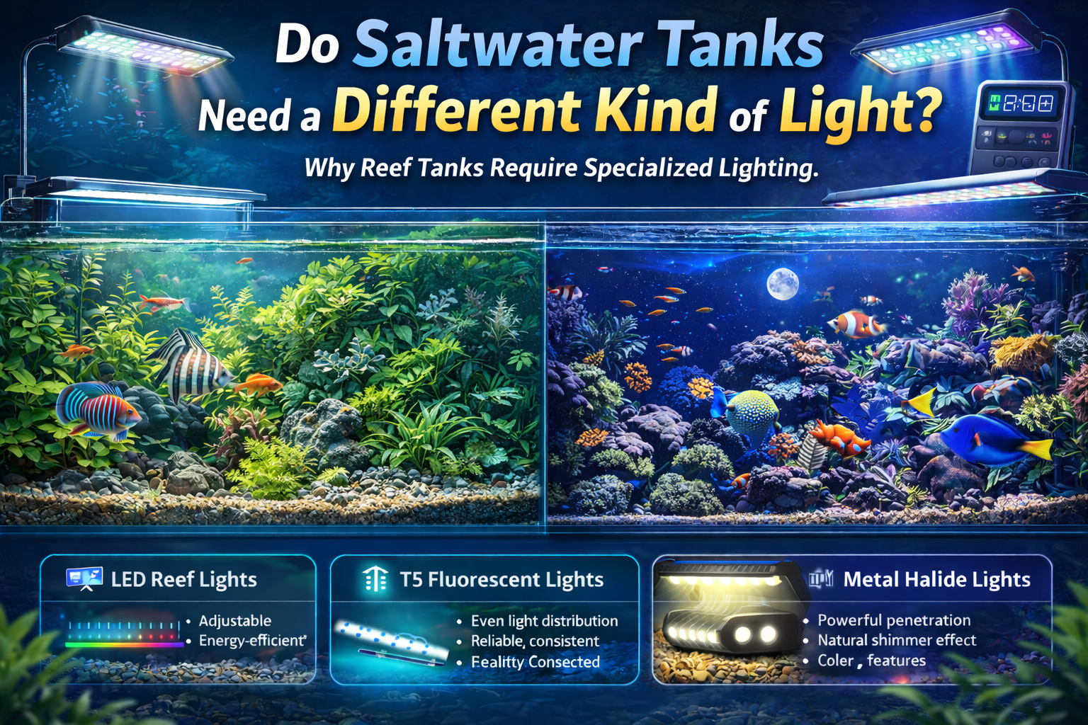 Do Saltwater Tanks Need a Different Kind of Light?