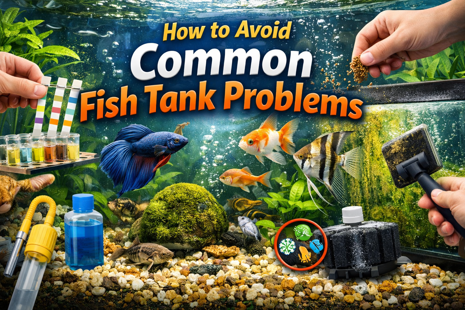 Avoid Common Fish Tank Problems – Keep Your Aquarium Healthy, Clean & Balanced