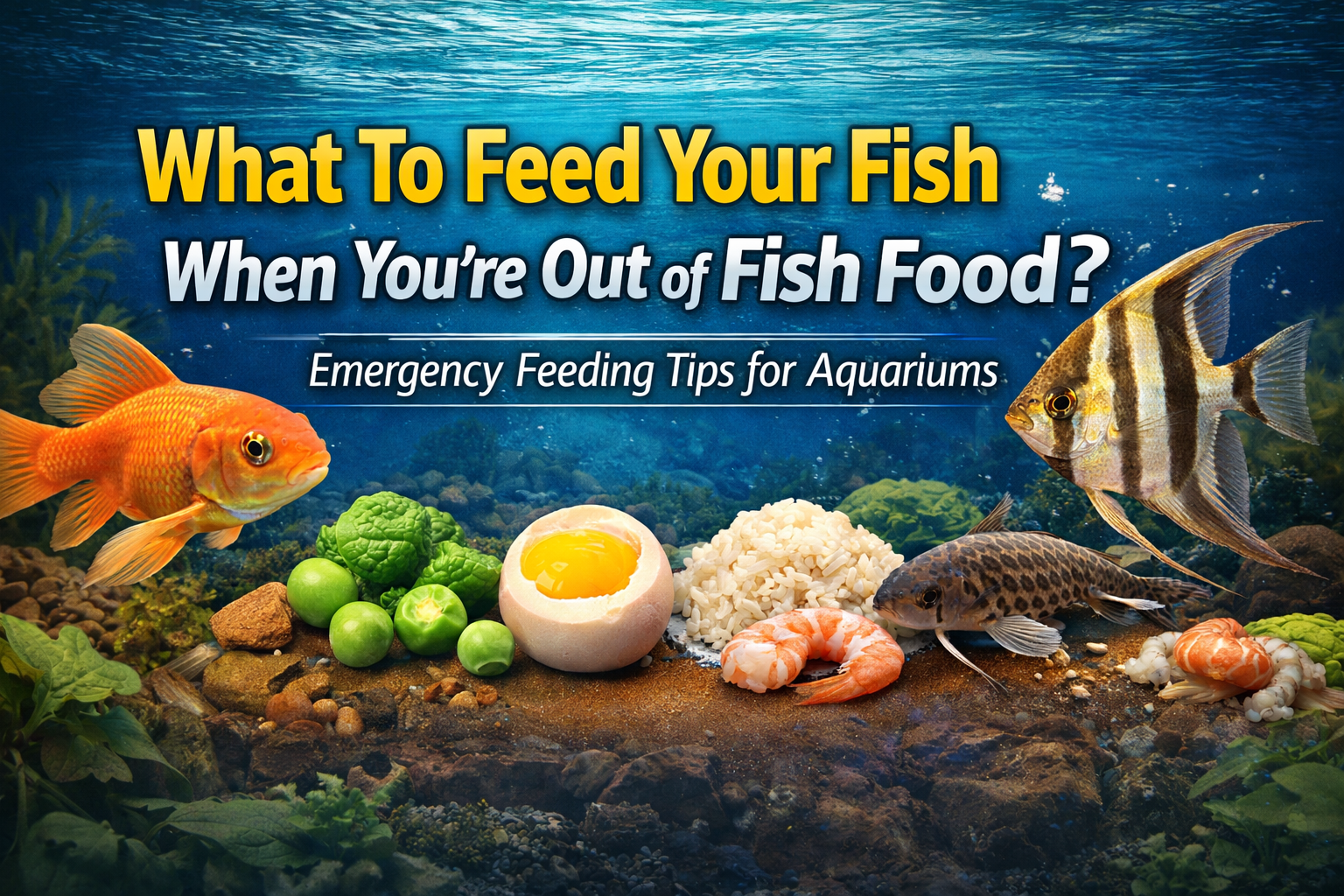 What To Feed Your Fish When You're Out of Fish Food?