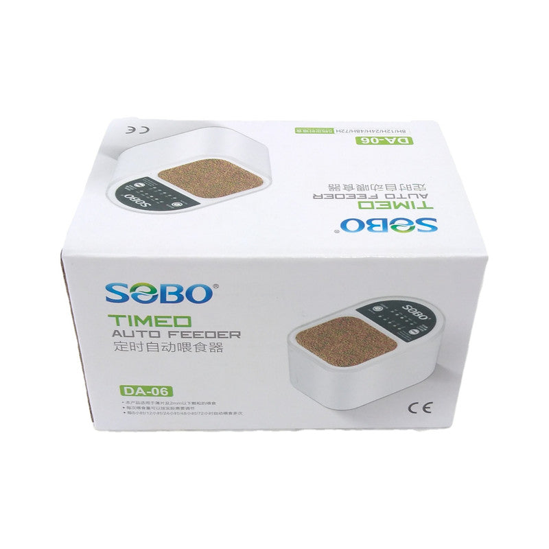 SOBO DA-06 Timed Auto Feeder for Aquarium Fish Tank Suitable for Food Flakes and Below 2mm Granules Auto Feeding Every 9/12/24/48/72 Hours