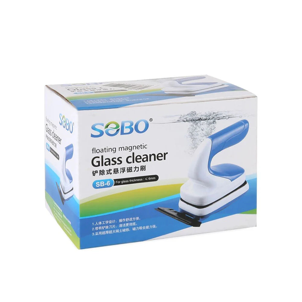 Sobo SB6 Magnetic Cleaner with Scraper for 5mm Glass