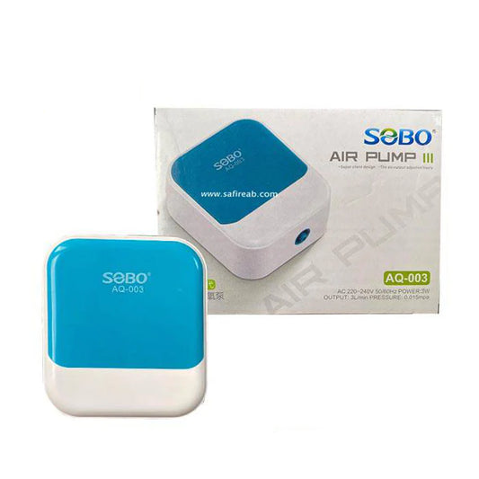 SOBO AQ-003 Air Pump III, Aquarium Oxygen Pump, 3W Power