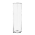 TUNAI 12-inch Cylindrical Fish Bowl for Small Fish, Plants | Optimum Fish Tank Choice for Office & Home Decor (White, Large)