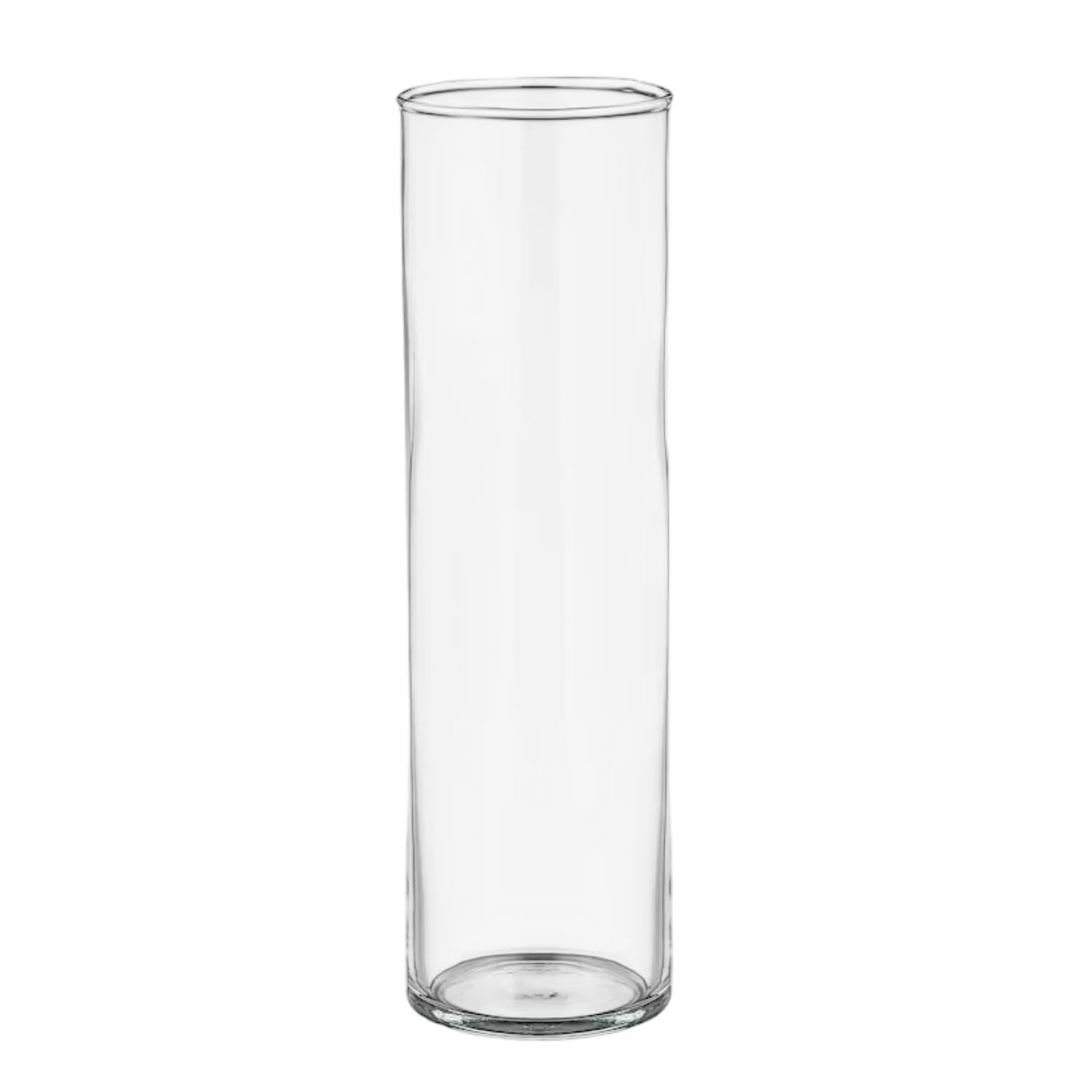 TUNAI 12-inch Cylindrical Fish Bowl for Small Fish, Plants | Optimum Fish Tank Choice for Office & Home Decor (White, Large)