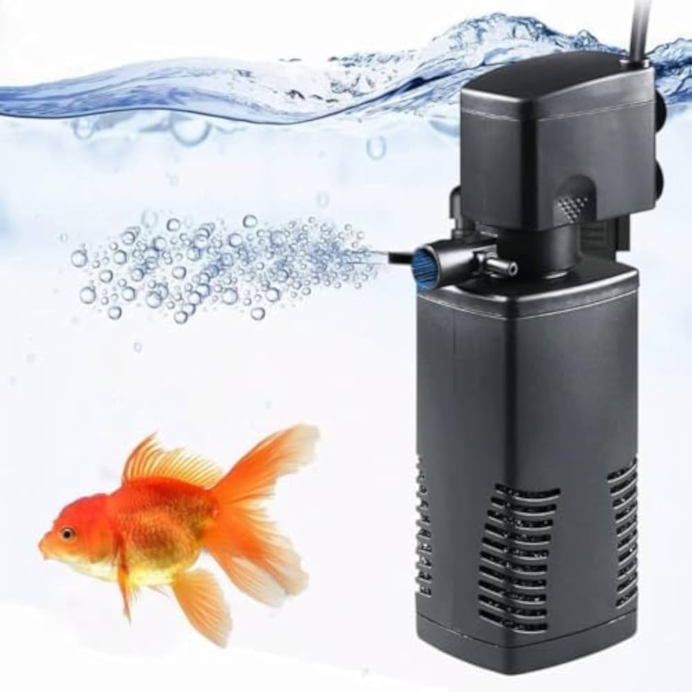 VENUS AQUA 6005F Aquarium Internal Filter for All Aquariums. 880 L/Hr. 15 Watt Motor & Pure Copper Motor