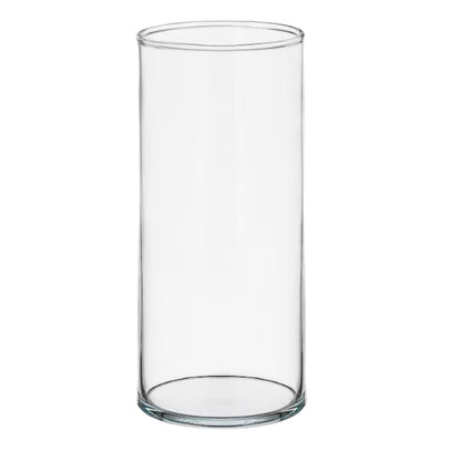 TUNAI 8-inch Cylindrical Fish Bowl for Small Fish, Plants | Optimum Fish Tank Choice for Office & Home Decor (White, Medium)