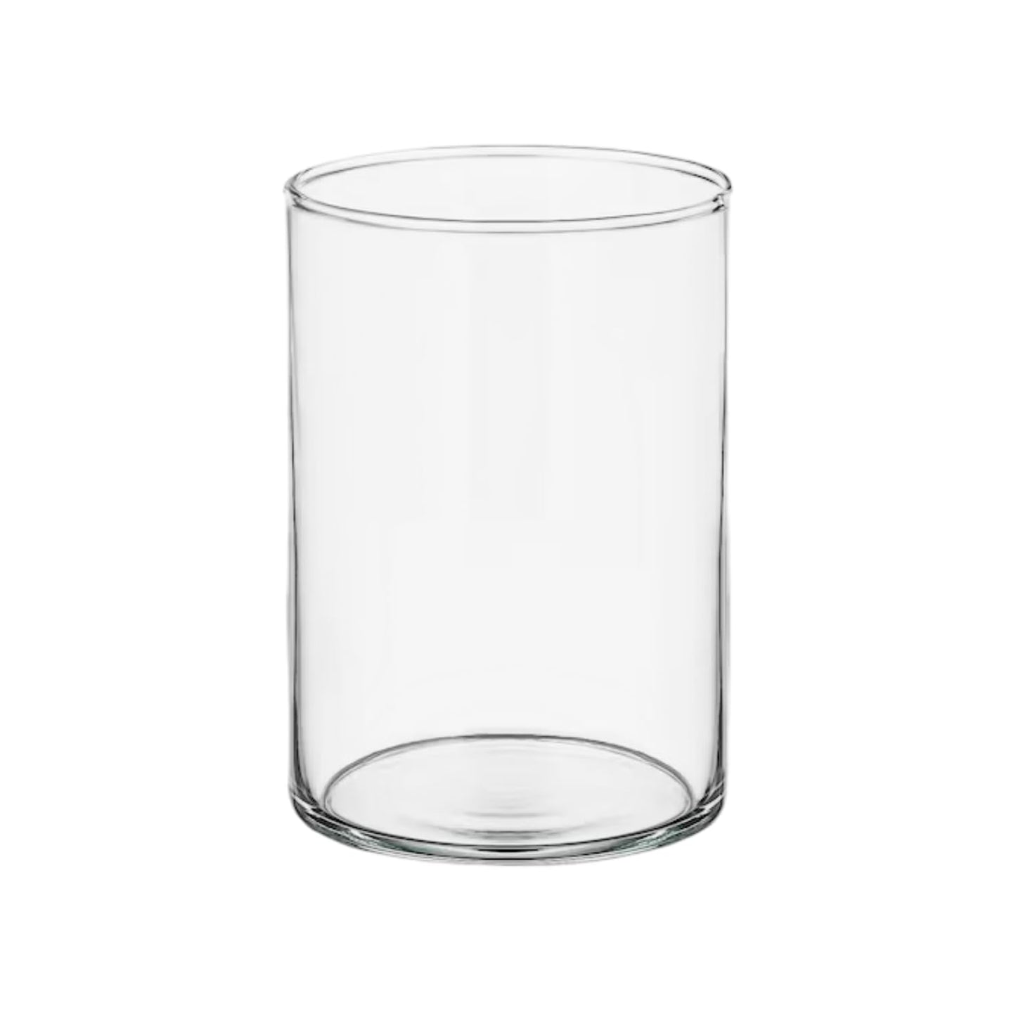 TUNAI 6-inch Cylindrical Fish Bowl for Small Fish, Plants | Optimum Fish Tank Choice for Office & Home Decor (White, Small)