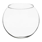 Transparent 4-inch Fish Bowl with Out Neck Collar, Suitable for Small Fish, Plants | Optimum Fish Tank Choice for Office & Home Decor