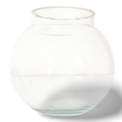 8-inch Glass Fish Bowl with Neck Collar, Suitable for Small Fish, Plants | Optimum Fish Tank Choice for Office & Home Decor