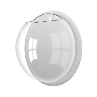 TUNAI Wall Mount Hanging Acrylic Aquarium Fish Tank | Glass 12-Inch Fish Bowl Suitable for Small Fish & Water Plants | Front - Transparent, Base -Multicolor | Best Fit for Home & Office Spaces