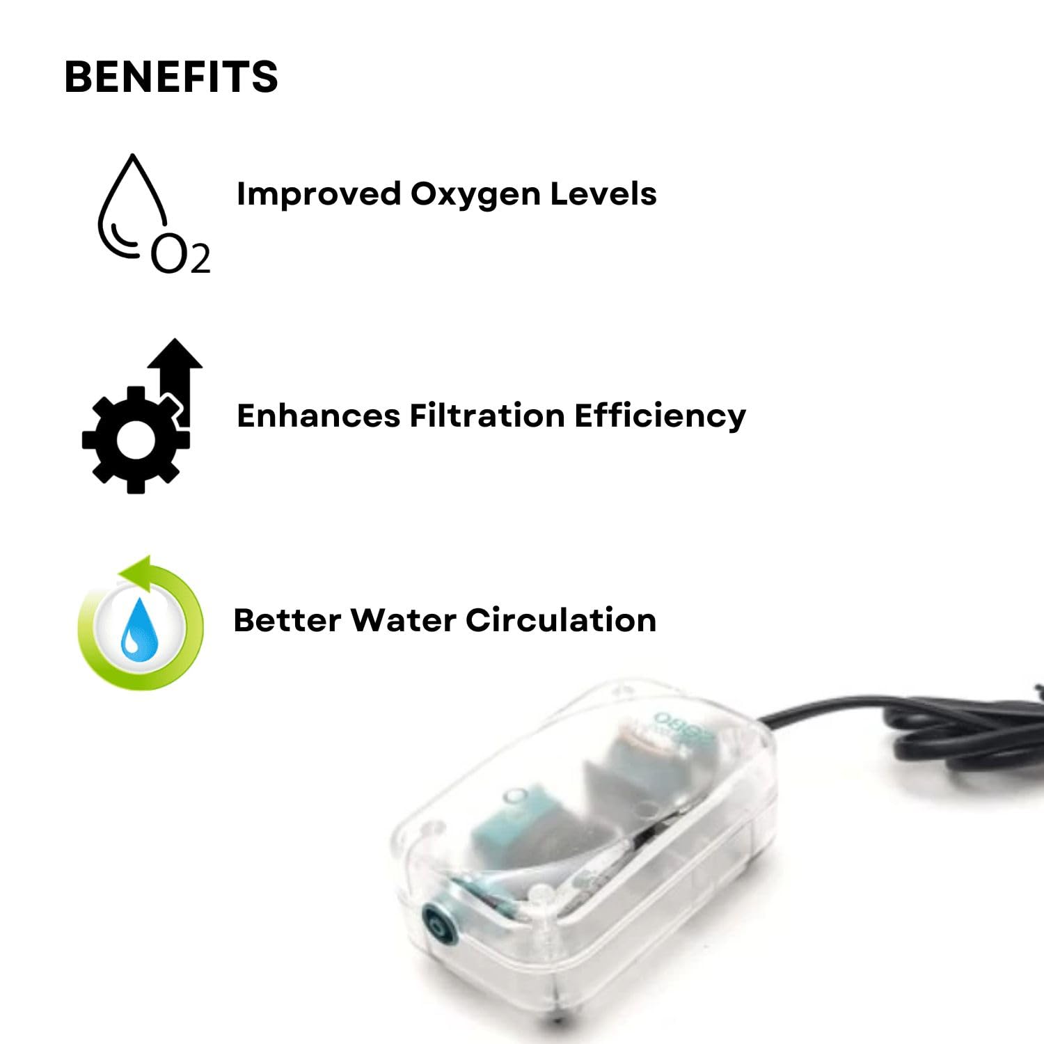 S0B0 AQ-009 Air Pump for Aquarium Fish Tank | Single Outlet | Output: 3L/min | (Original from Tunai Store)