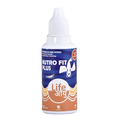 Life AAYU NUTR0 Fit Plus Fish Food Supplement | Suitable for Young, Adult and Senior Fishes | Eliminates Internal Parasites | (50 ml)