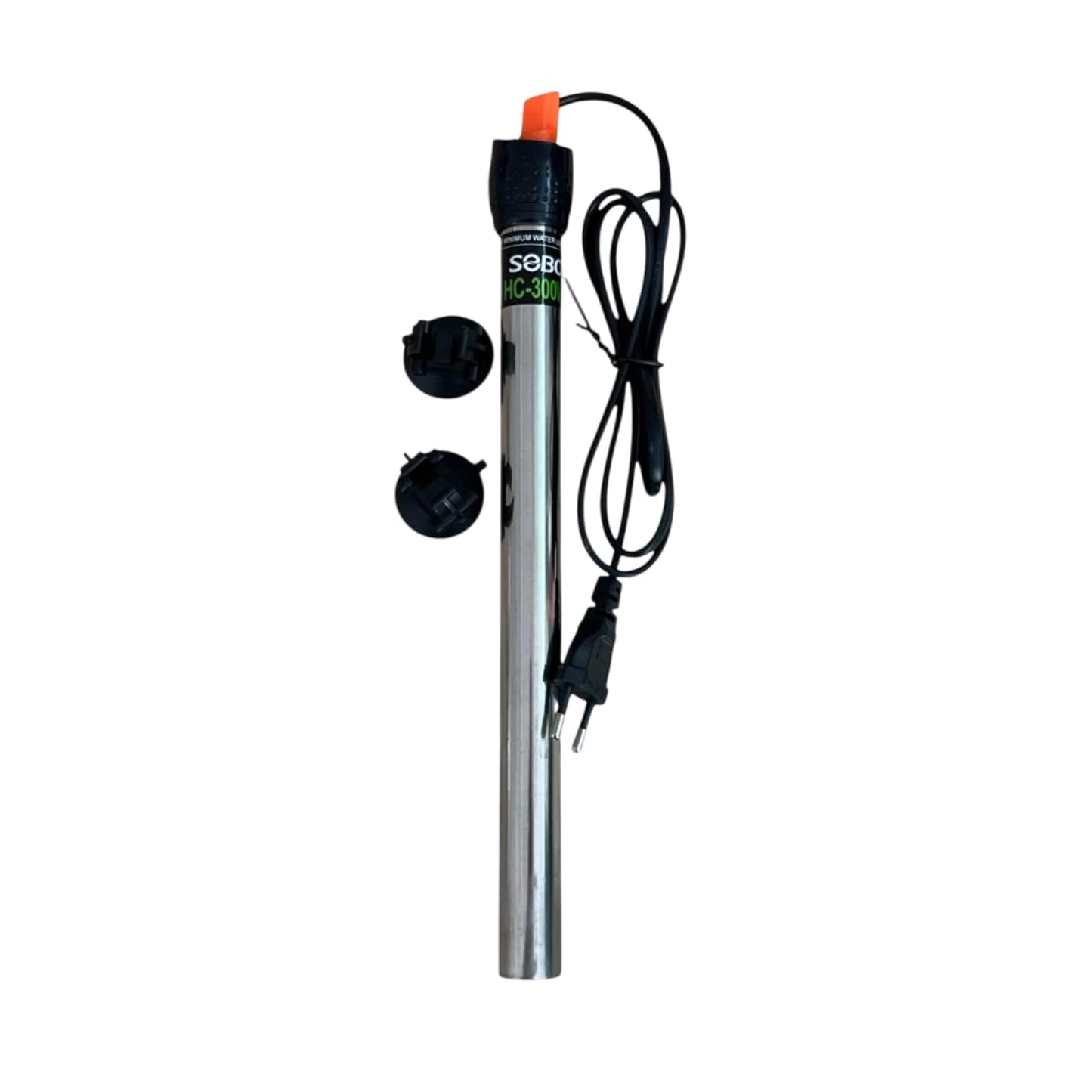 S0B0 HC-300 316 300W Stainless Steel Aquarium Heater| Stainless Steel Tube | Corrosion-Resistance | Fully Submersible | Suitable for 200-300L Aquarium | Original from Tunai Store