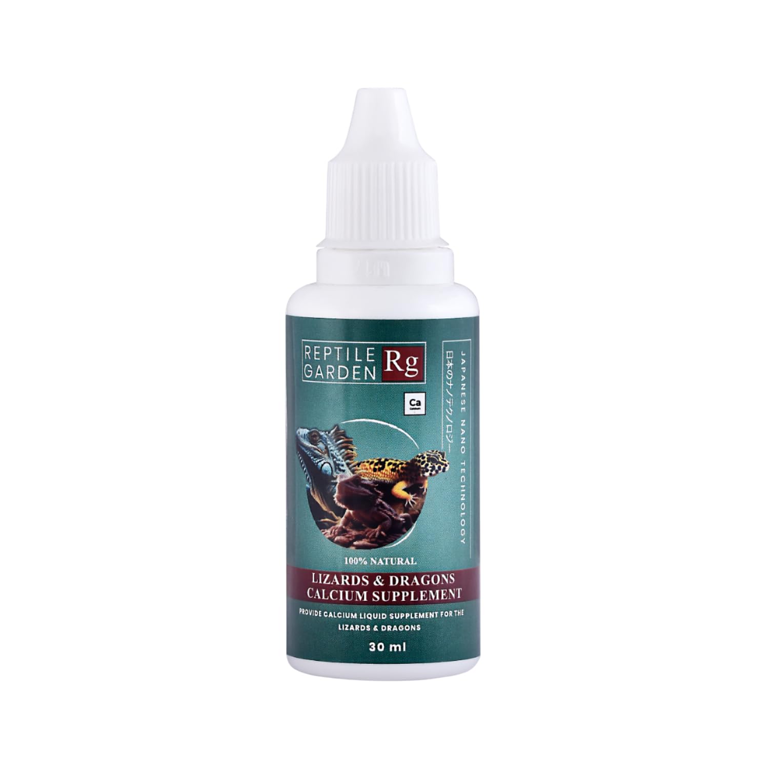 Reptile Garden Lizard and Dragon Calcium | Vital Calcium Supplement | Strengthens Bones, and Boosts Overall Well-Being (30 ml)