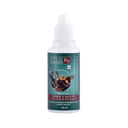 Reptile Garden Lizard and Dragon Calcium | Vital Calcium Supplement | Strengthens Bones, and Boosts Overall Well-Being (30 ml)