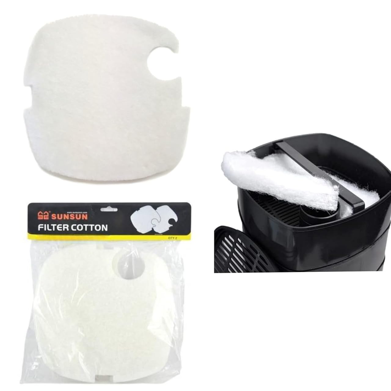 SUNSUN Aquarium Canister External Filter Replacement White Sponge for HW-303AB/403AB | Original from TUNAI Store