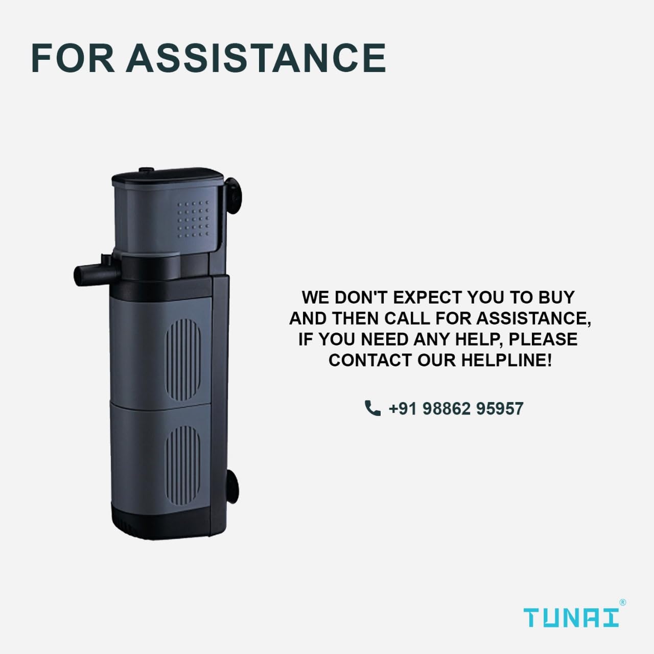 TUNAI ATF-200 Internal Aquarium Filter Series (Air Filter Only, ATF-202)