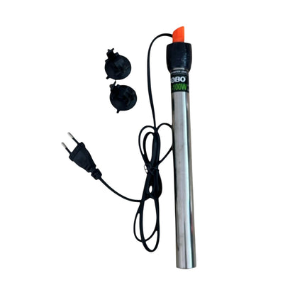 S0B0 HC-100 316 100W Stainless Steel Aquarium Heater| Stainless Steel Tube | Corrosion-Resistance | Fully Submersible | Suitable for 50-100L Aquarium | Original from Tunai Store
