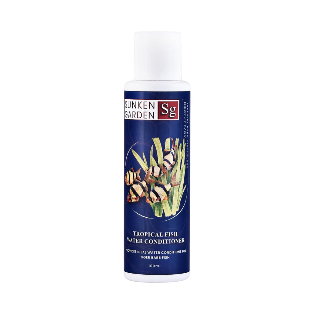 Sunken Garden Tropical Fish Water Conditioner | Advanced Water Care for Vibrant Tropical Fish | pH Balance + Parasite Control + Bio Health (100 ml)