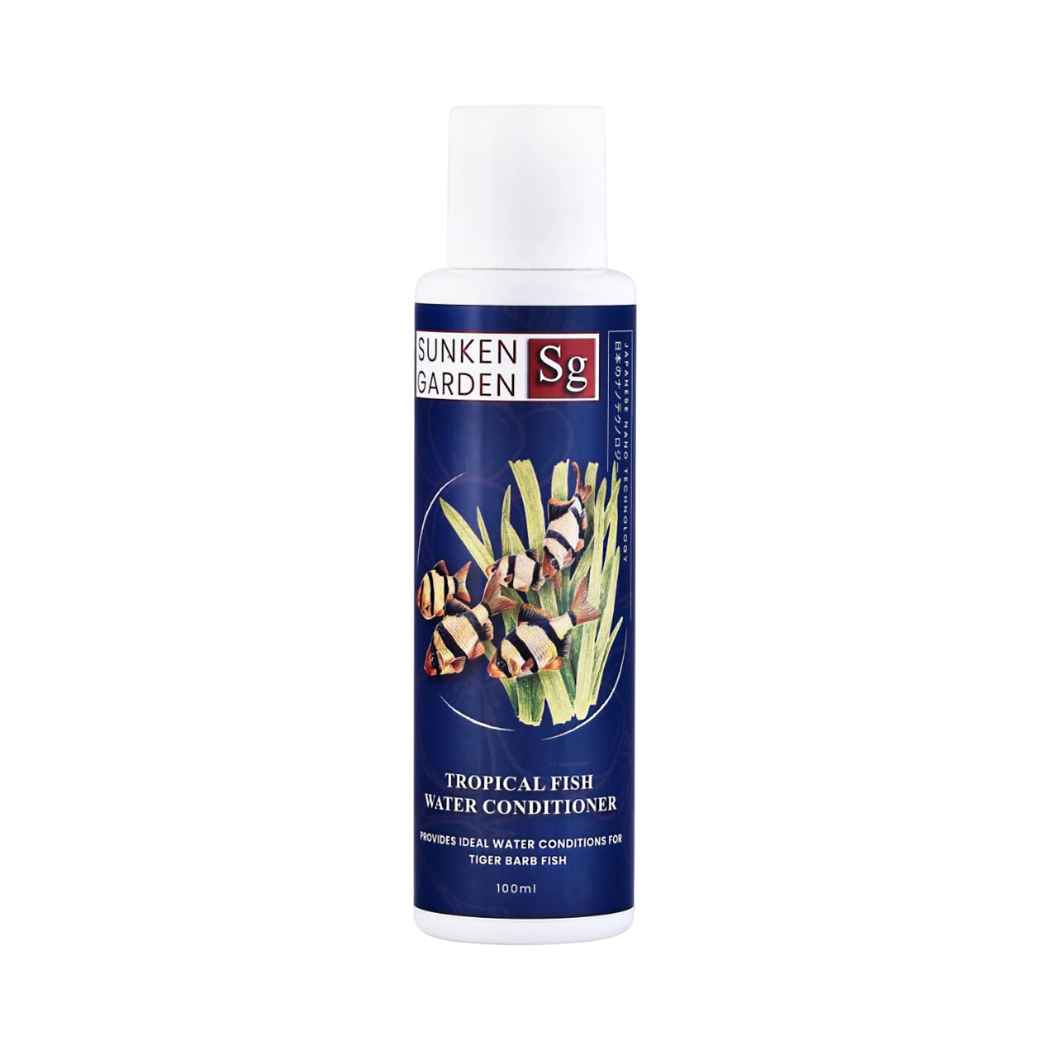 Sunken Garden Tropical Fish Water Conditioner | Advanced Water Care for Vibrant Tropical Fish | pH Balance + Parasite Control + Bio Health (100 ml)