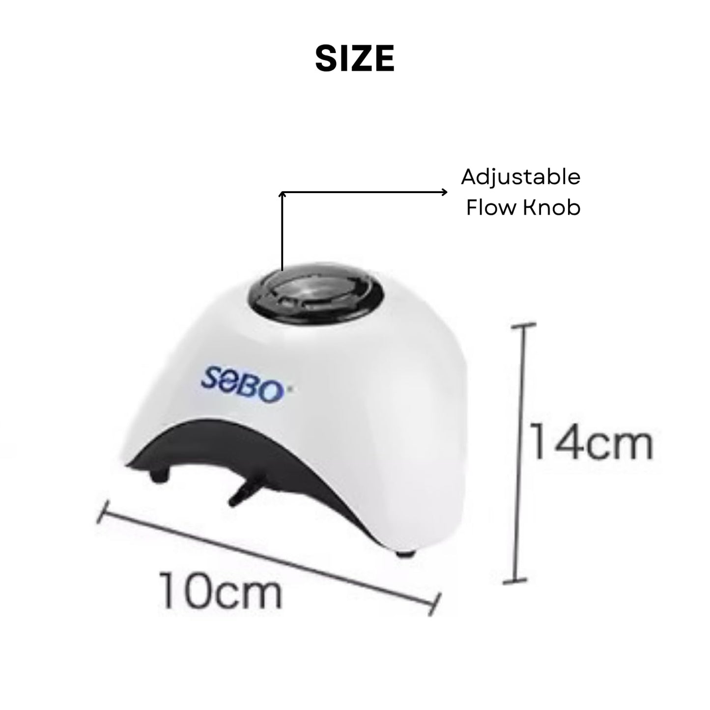 S0B0 SB-830A Air Pump for Aquarium Fish Tank | Energy Saving Design | Long Lasting Performance | Super Silent Design | Single Outlet | Power: 5W | F.Max: 6L/min | Original from Tunai Store