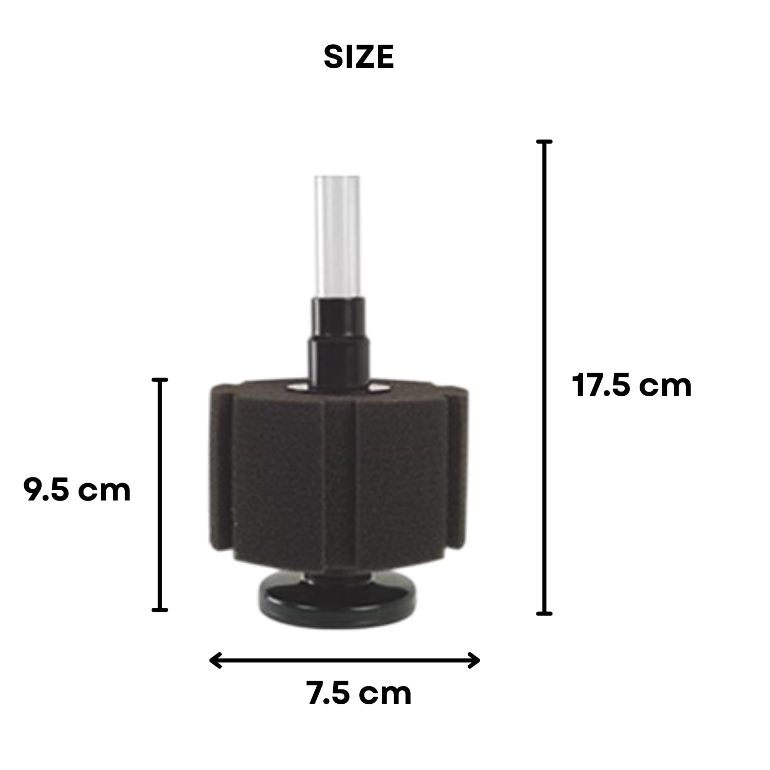 S0B0 SB-1330 Bio Filter Sponge for Aquarium Fish Tank| Improves Water Quality & Clarity | Reusable & Washable | Mechanical & Biological Filtration | Safe for Fish & Plants | Original from Tunai Store