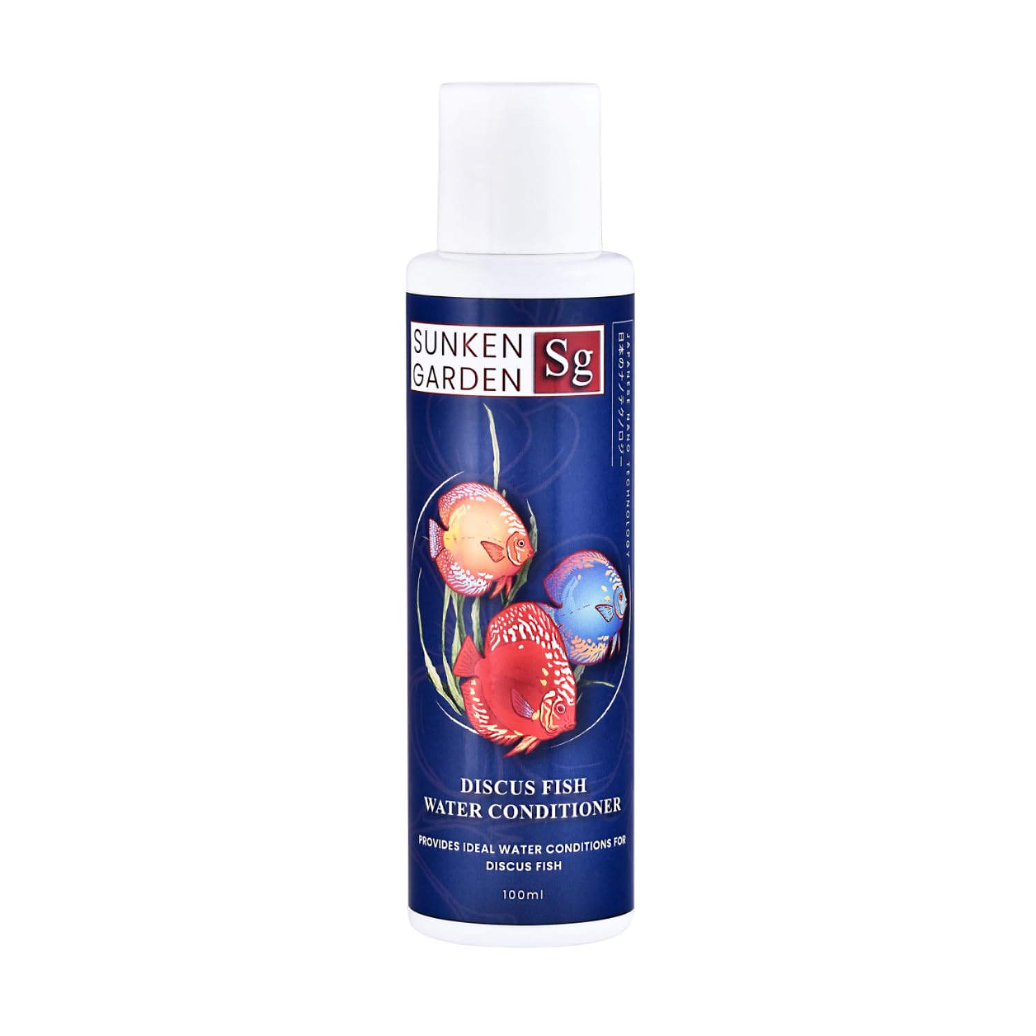 Sunken Garden Discus Fish Water Conditioner | Specialized Habitat Care for Discus Fish | Soft Water + Stress Relief + Fluke Control (100 ml)