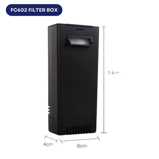 Dophin FC-602 Internal Filter Box for Aquarium Fish Tank | Suitable for Both Fresh and Marine Water | Output: 170L-200L/H | Suitable for Tank Size 30L | (Original from Tunai Store)