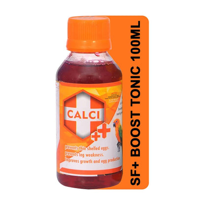 TUNAI SF+ Calci Plus|100ml|Prevents Thin Shelled Eggs,Stregthens Bones,Improves Growth & Egg Production,Also Aids in the explusion of Eggs For Birds