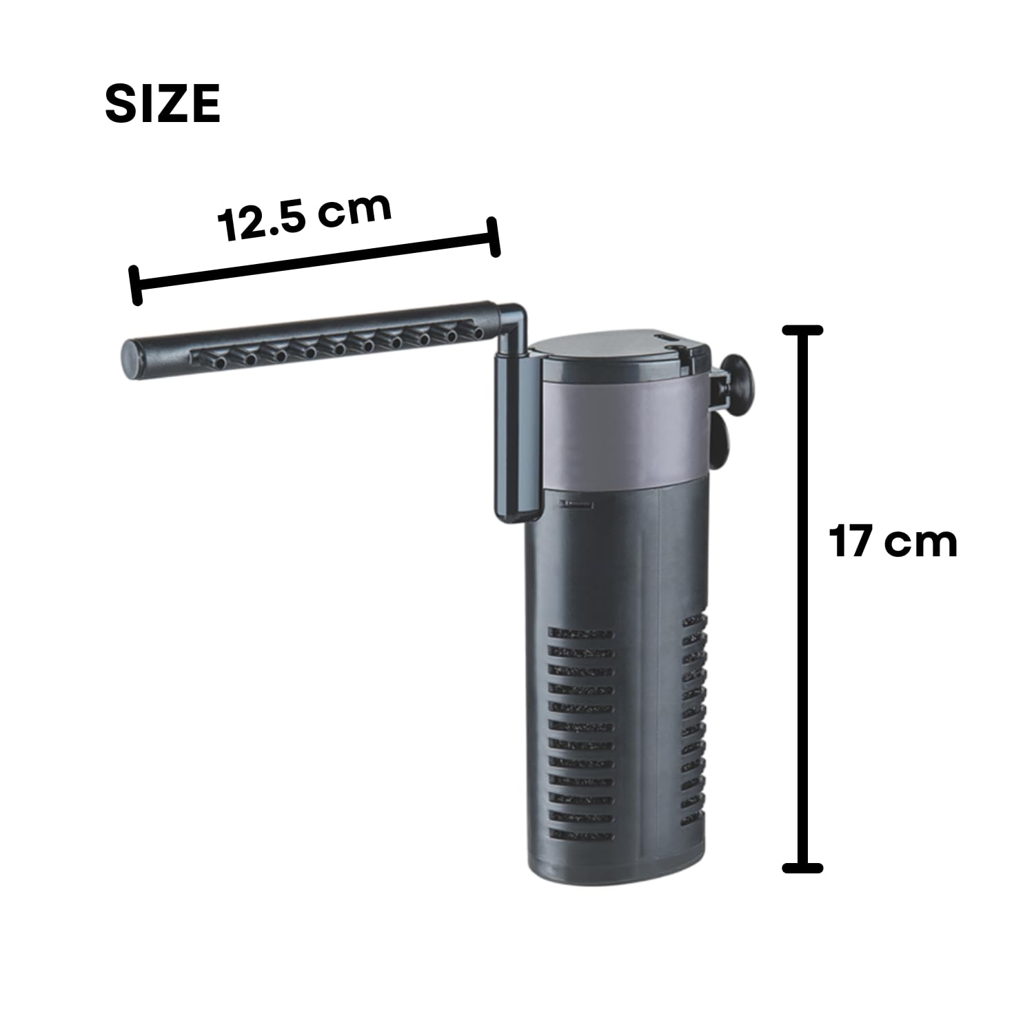S0B0 WP-1108F Internal Filter for Aquarium Fish Tank | Completely Submersible | Absorbs Dirt & Clears The Water | for Fresh & Marine Water Tank | Power: 8W | F.Max: 700L/H | Original from Tunai Store