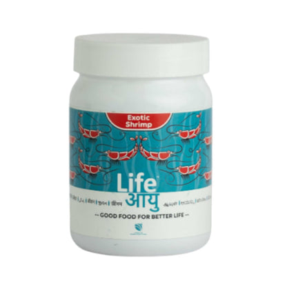 Life AAYU Shrimp Exotic Food | Ayurvedic Handmade Feed for Crystal Red & Caridina Shrimp | Boosts Breeding, Molting & Immunity | (15 GMS, Exotic)