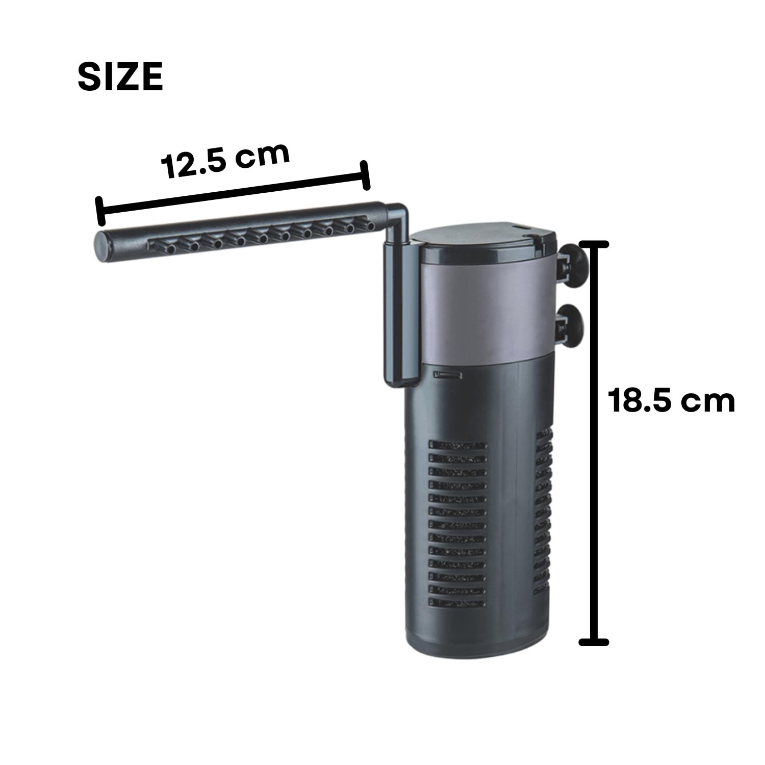 S0B0 WP-1120F Internal Filter for Aquarium Fish Tank | Completely Submersible | Absorbs Dirt & Clears the Water | For Fresh & Marine Water Tank | Power: 20W | F.Max: 900L/H | Original from Tunai Store