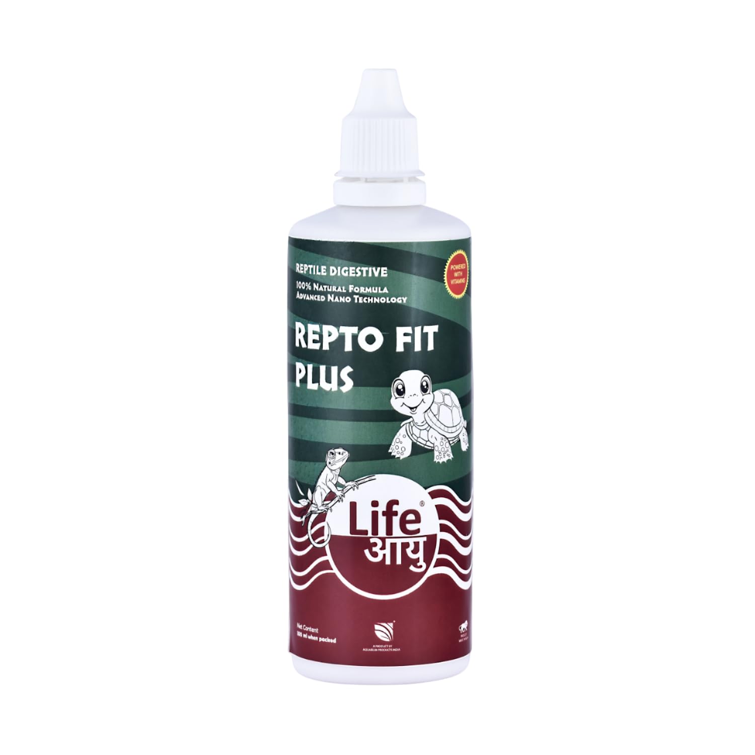 Life AAYU REPT0-Fit Plus Supplement | 100% Natural Digestive & Immunity Booster Supplement for Turtles and Lizards (100 ml)